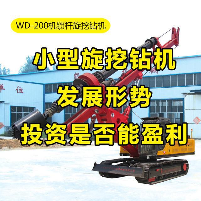 旋挖机小型旋挖钻机发展形势现在投资是否还能盈利？(图1)