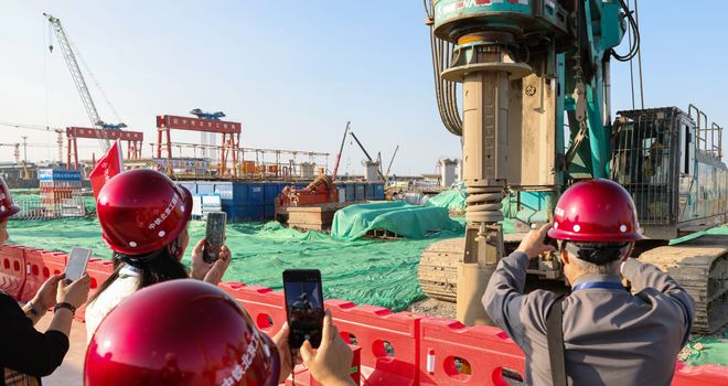 通苏嘉甬高铁慈溪站站房打下首桩市民见证团现场共话期盼(图6)