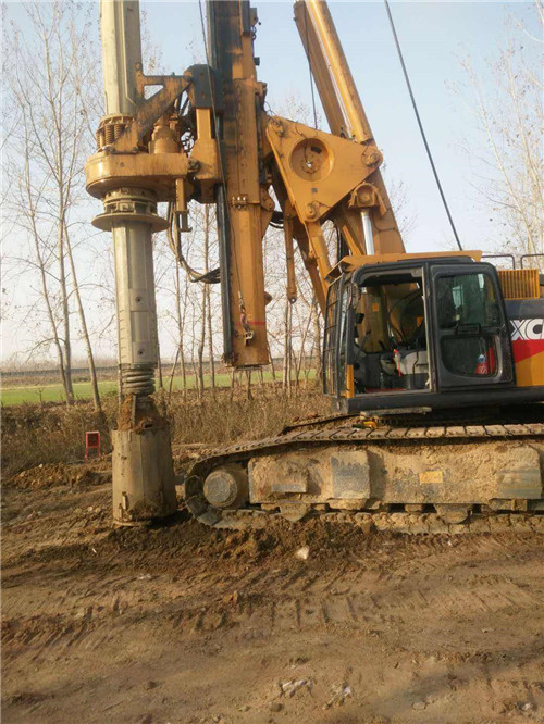 供应小型轮式旋转打桩机 机械打桩机 建筑(图1)